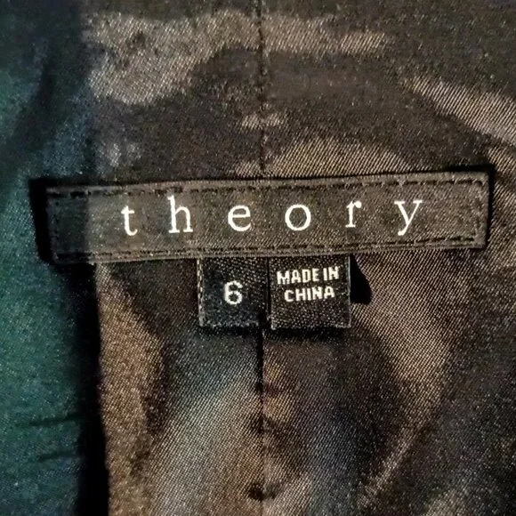 Theory Matelda Laureate Black Wool Blazer